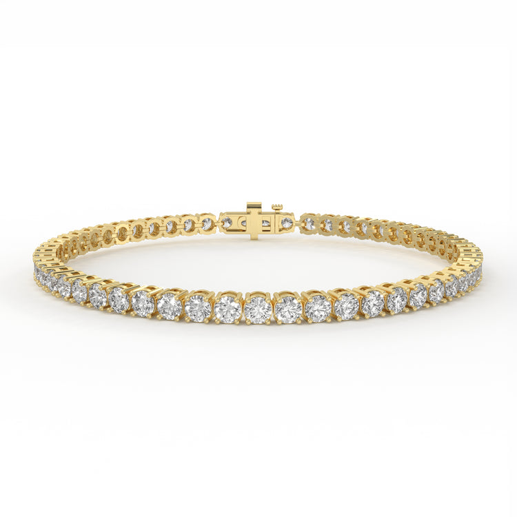 5 carat lab grown diamond tennis bracelet.
