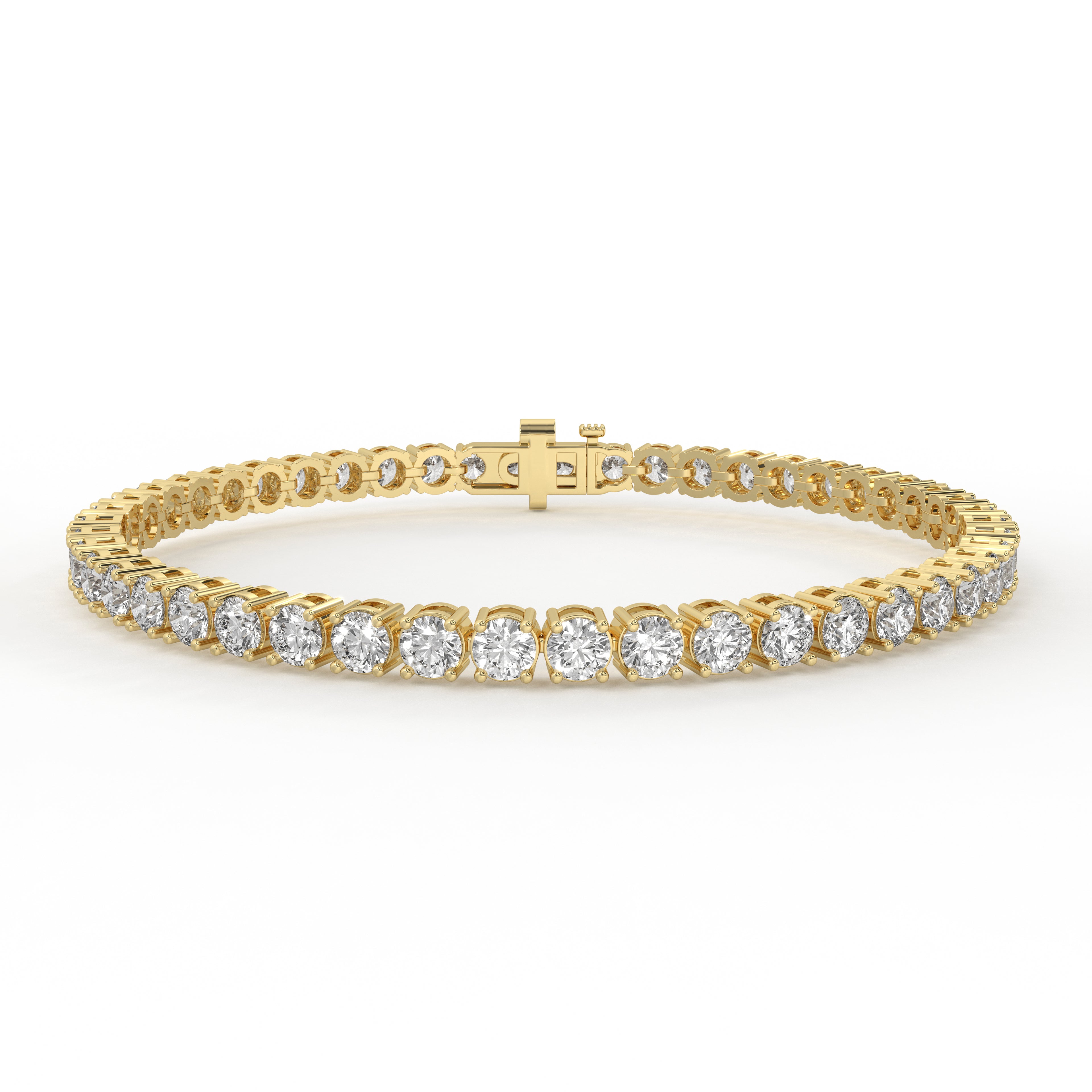 7 ctw Round Lab Grown Diamonds Tennis Bracelet