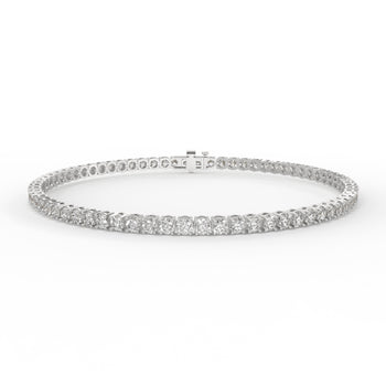 3 carat lab grown diamond tennis bracelet.
