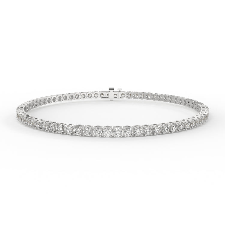 3 carat lab grown diamond tennis bracelet.
