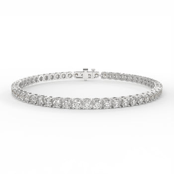 5 carat lab grown diamond tennis bracelet.
