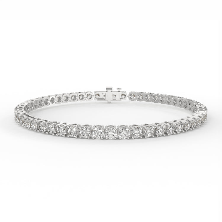 5 carat lab grown diamond tennis bracelet.
