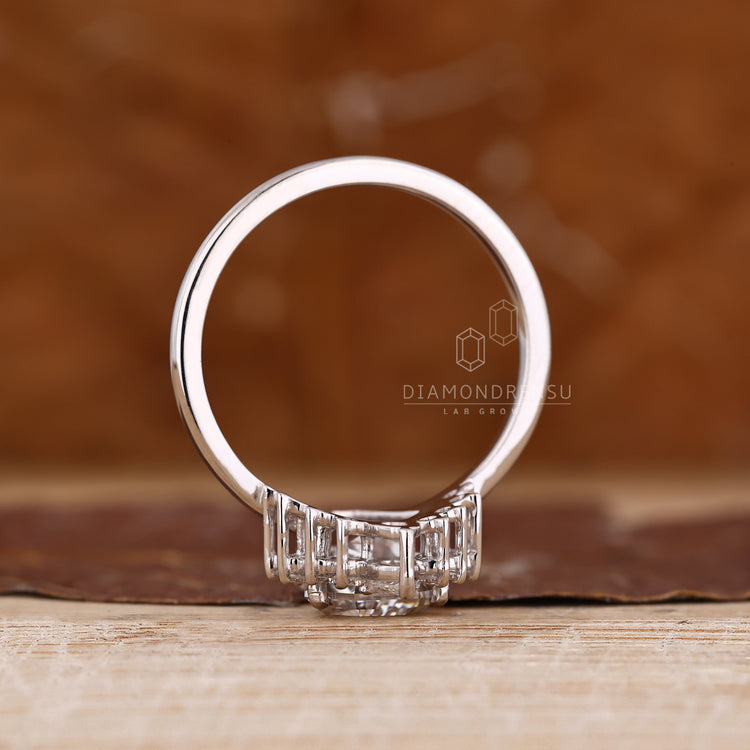 Diamondrensu handmade coffin ring with vintage inspired style.