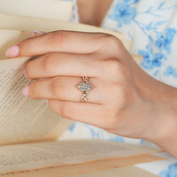 Nature inspired Dutch marquise ring.