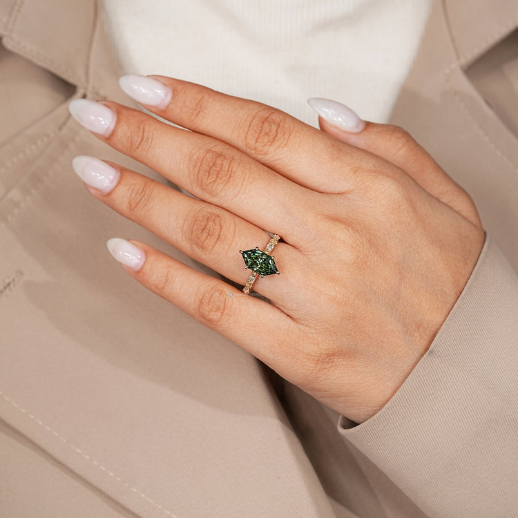 IGI certified Dutch marquise diamond ring.