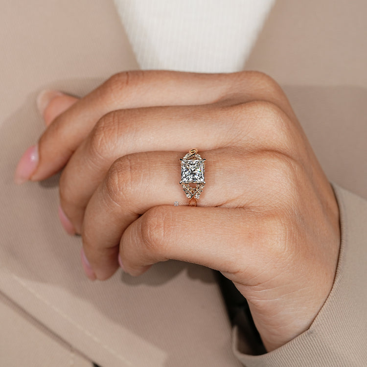 Handmade princess cut diamond ring by Diamondrensu.