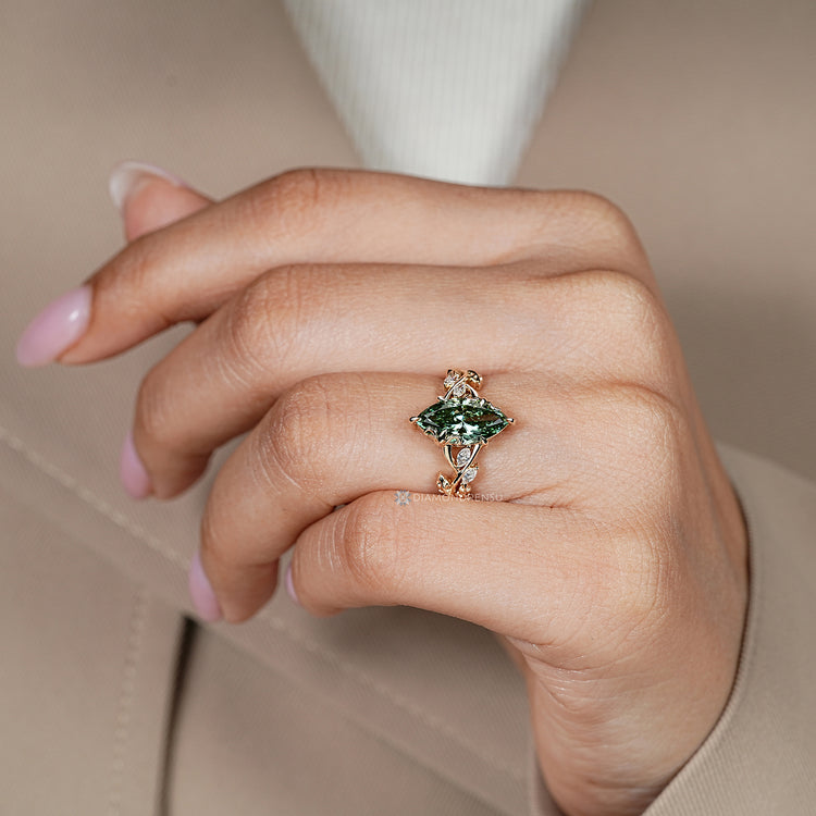 Handmade nature inspired engagement ring by Diamondrensu.
