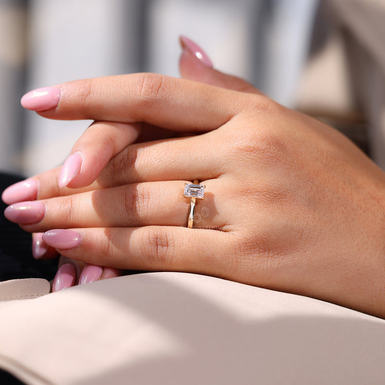 Customize ring option available for personal style.
