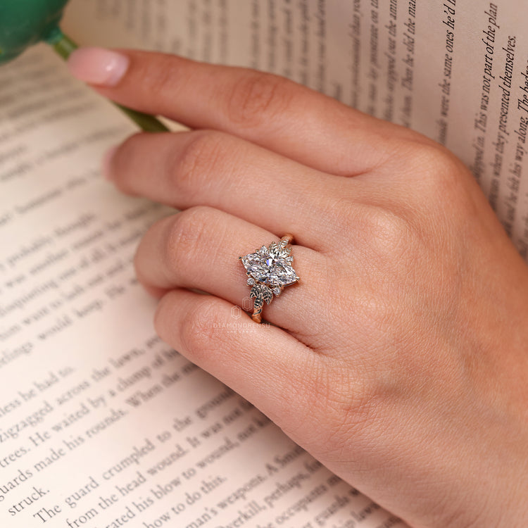 Custom diamond ring handcrafted with Lab Grown Diamond brilliance.
