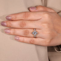 Custom diamond ring handcrafted with Lab Grown Diamond brilliance.
