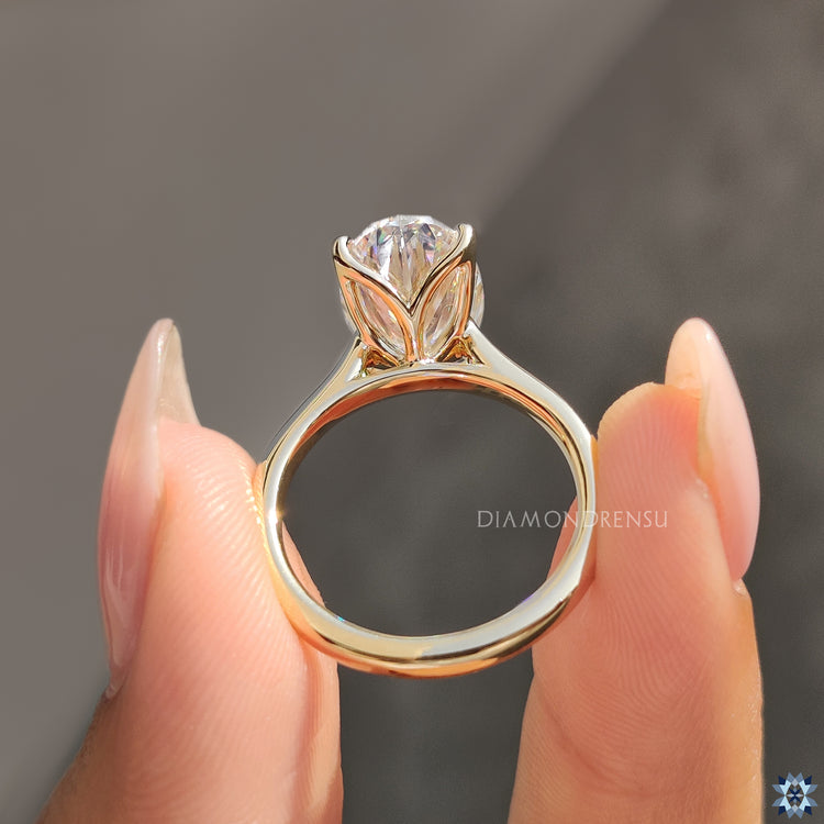 diamondrensu ring in classic solitaire style
