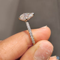 V Shaped Prong Setting for a secure and stylish design.
