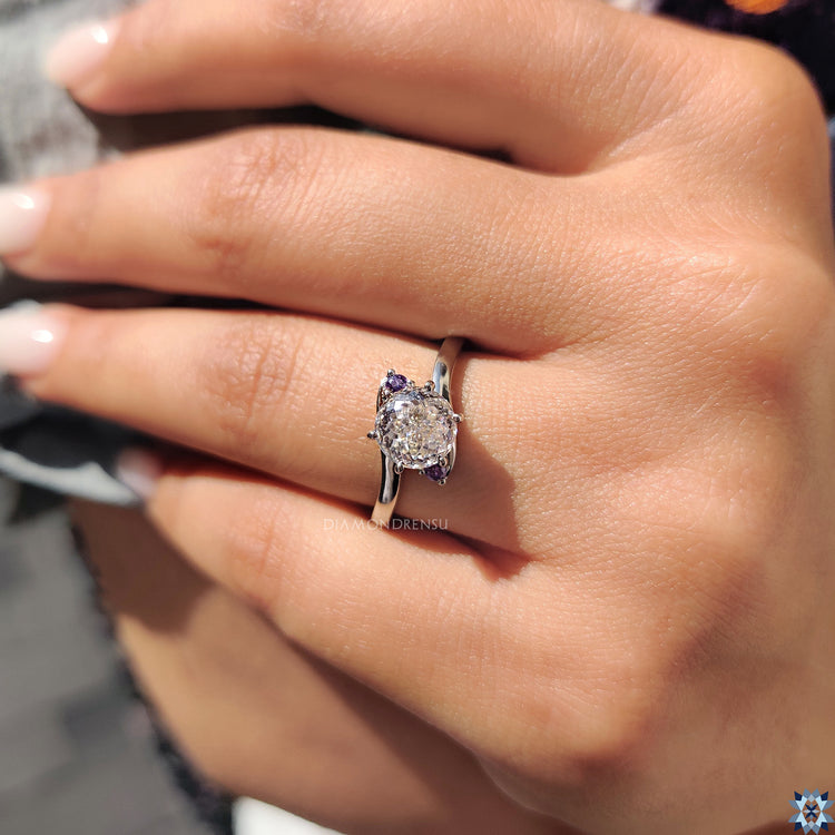 Custom engagement ring made to order.
