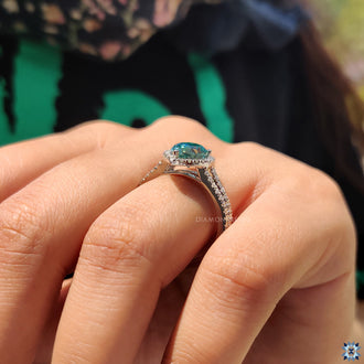 Handmade ring created with precision and premium moissanite.
