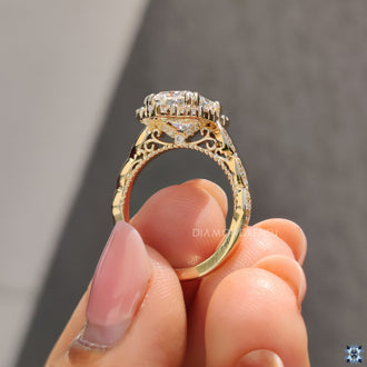 Custom moissanite ring designed to fit your unique style.