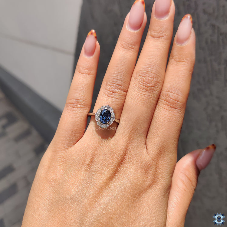 Handmade jewelry featuring a vintage style Oval Cut Moissanite with a cathedral setting.
