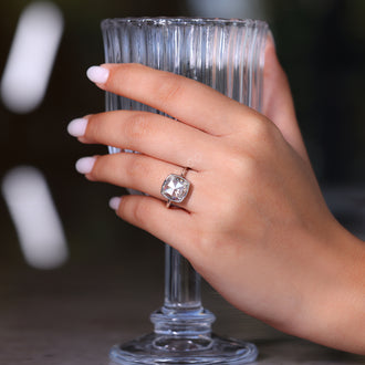 Bezel setting engagement ring that offers a secure and modern look.
