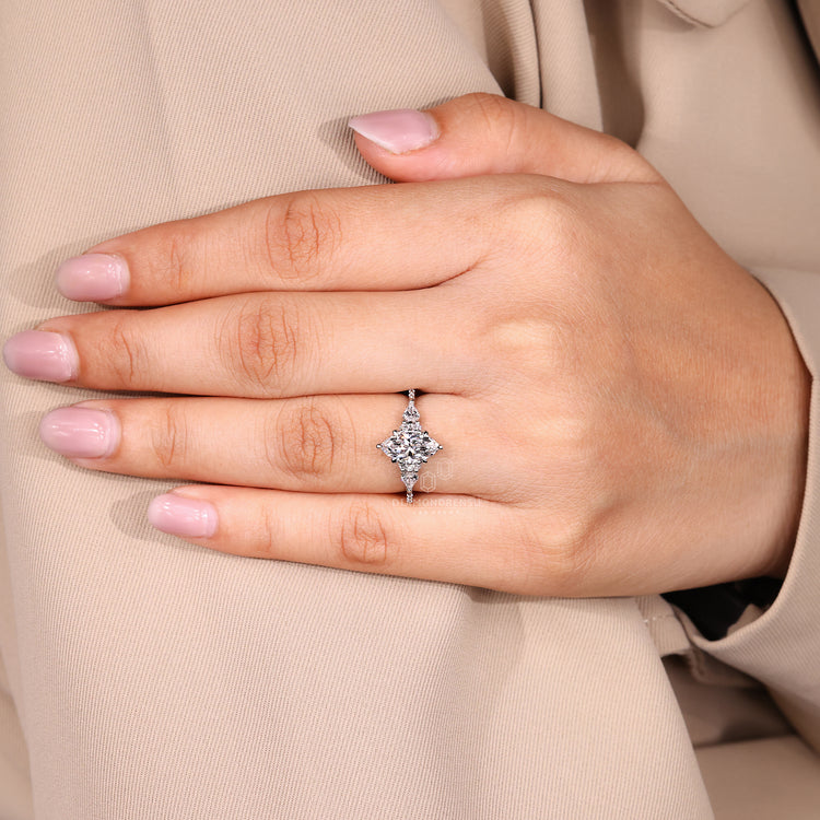 IGI certified marquise diamond ring.
