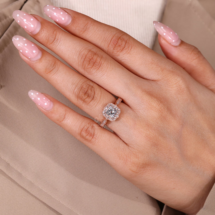 Handmade Princess Cut Diamond Ring Crafted By Diamondrensu.