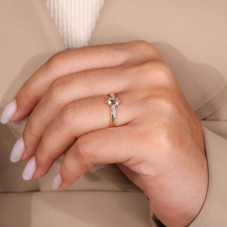 Custom engagement ring crafted to reflect your personal story.
