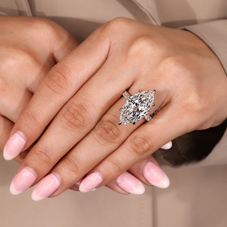 Buy engagement ring with marquise diamond.
