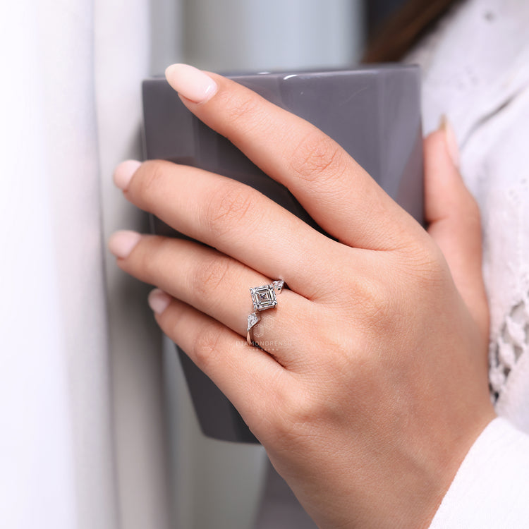 3 stone diamond ring with a appeal.
