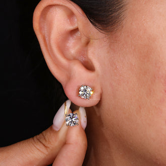 Luxurious 3.0 carat diamond earrings to elevate your style.
