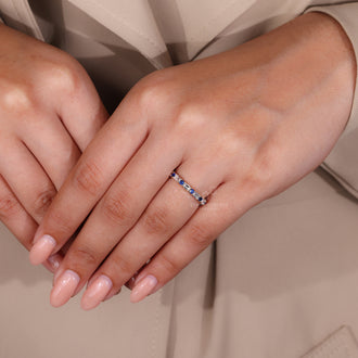 Lab Grown Diamond eternity band by Diamondrensu.
