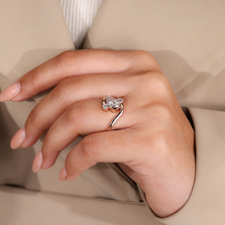 Anniversary ring featuring lab grown diamonds.
