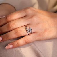 Bypass ring setting for unique style.
