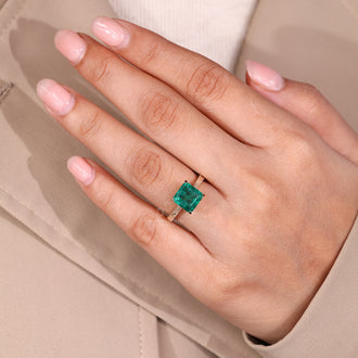 Milgrain setting ring with IGI certified diamond.
