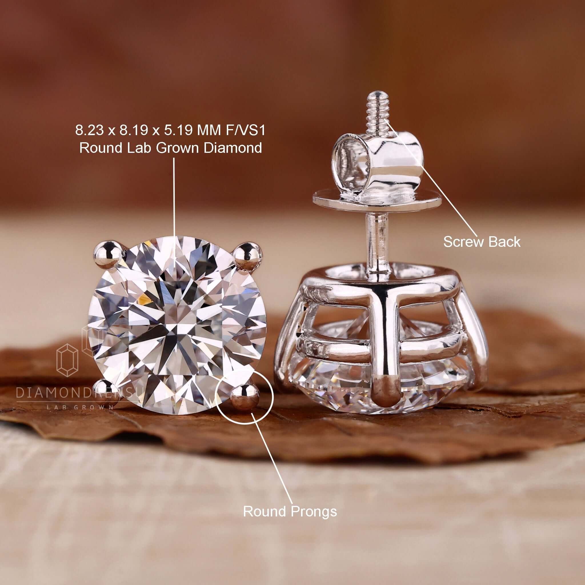 lab created diamond earrings for women
