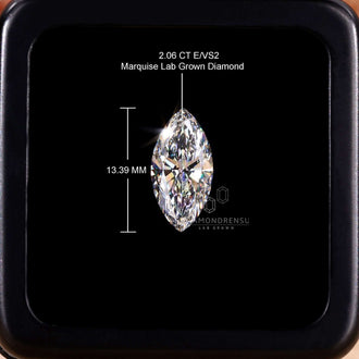 2ct marquise diamond is ideal for solitaire or three-stone ring settings.
