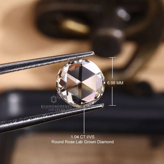 Rose cut loose diamond by Diamondresnu weighs 1 carat.
