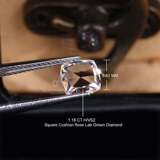 Lab grown diamond is clean and bright.