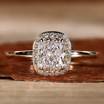 cushion engagement ring