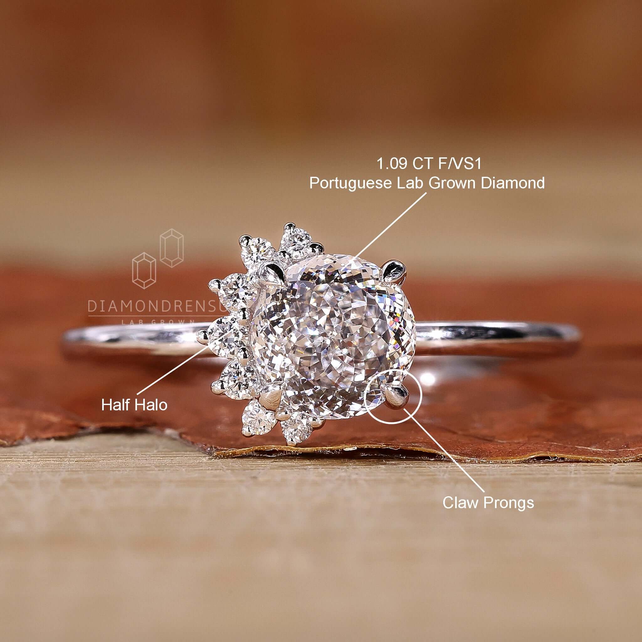2.0ct Princess Cut Engagement Ring from Black Diamonds New York