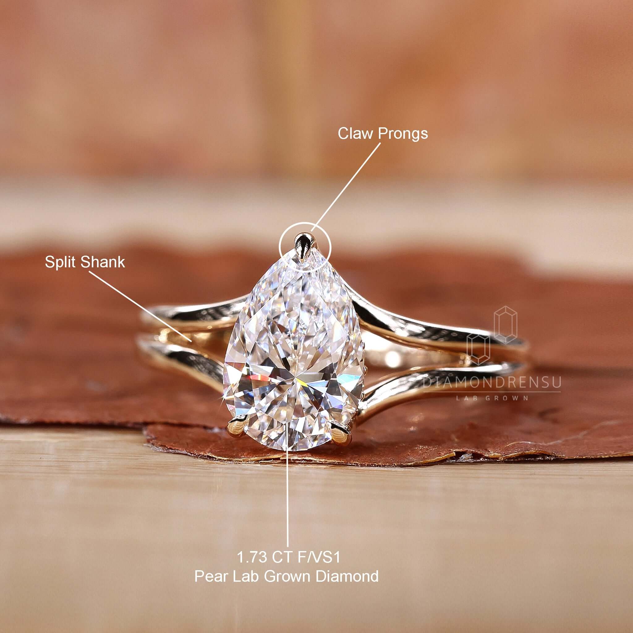A Lab Grown Diamond Engagement Ring, the perfect gift for her on any occasion.