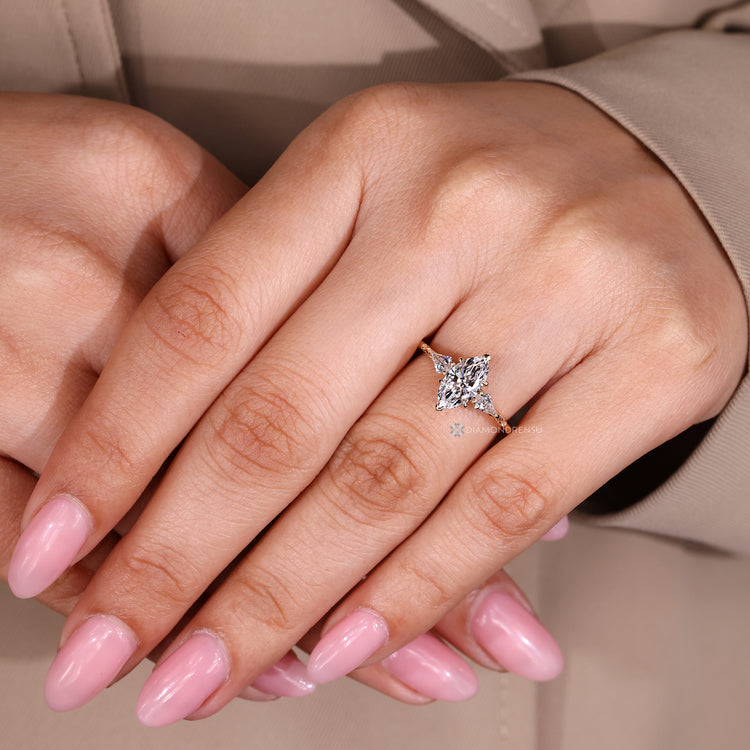 Handmade Art Deco diamond ring by Diamondrensu.