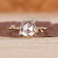 7 stone diamond ring offers bold, radiant brilliance.
