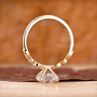 Buy diamond ring with a custom prong setting design.
