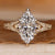 Art Deco Engagement Ring with marquise and split shank.