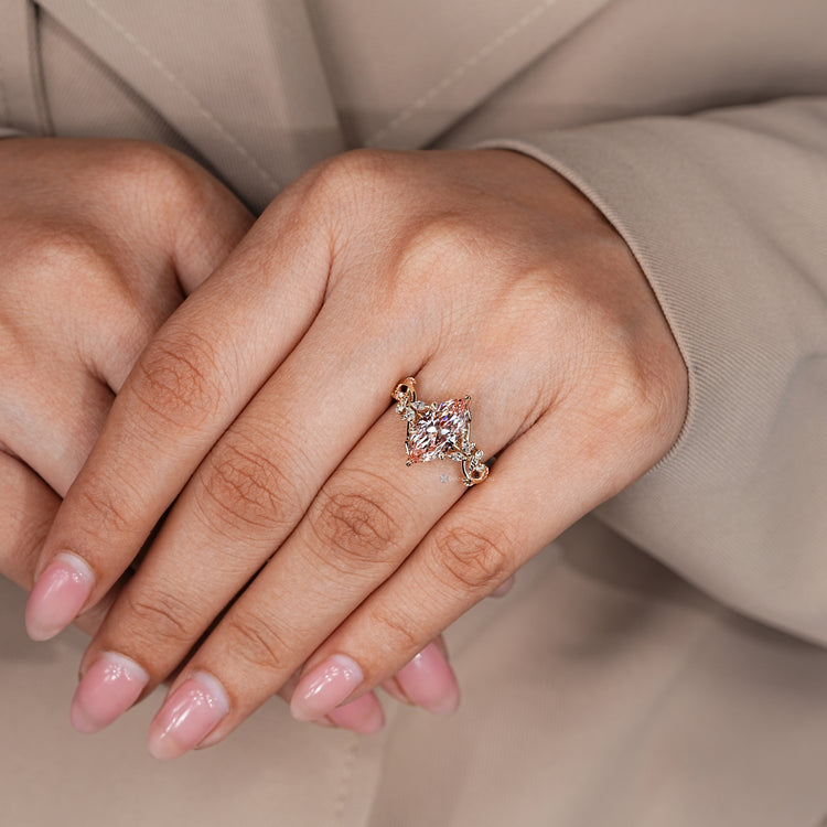 Handmade nature inspired diamond ring by Diamondrensu.