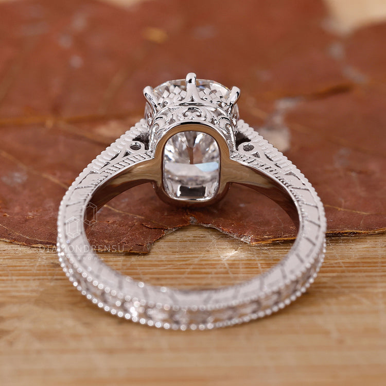 Handmade Old Mine Cushion Cut Diamond Ring By Diamondrensu.
