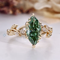 Blooming Flower Bud Setting surrounds the center stone.