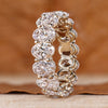 Oval diamond wedding band with handmade design by Diamondrensu.
