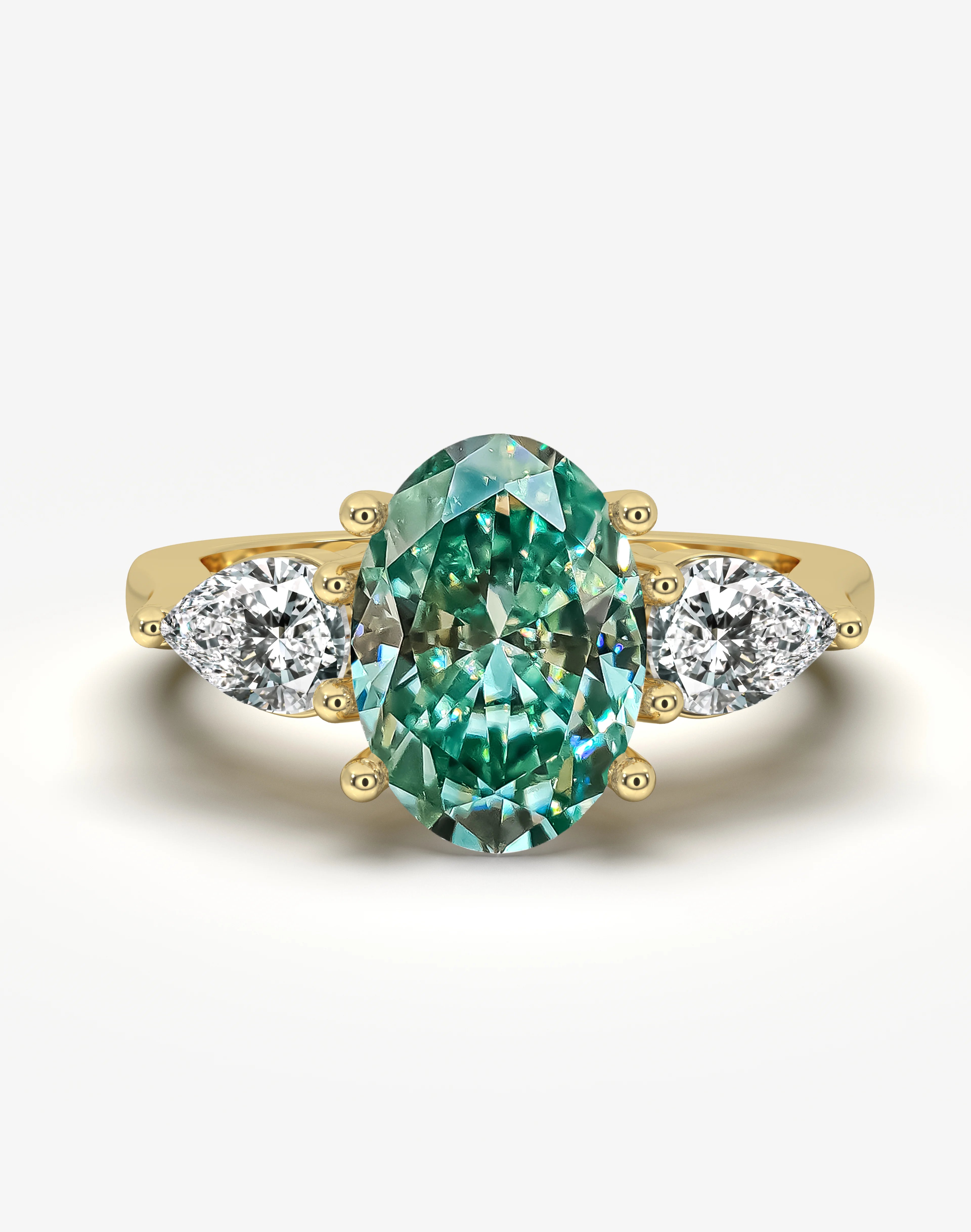 Three Stone Oval Rings