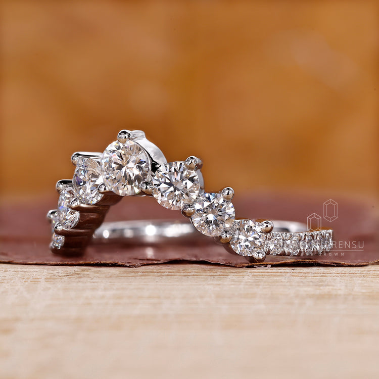 Lab Grown Diamond band crafted for ethical, high-quality brilliance.
