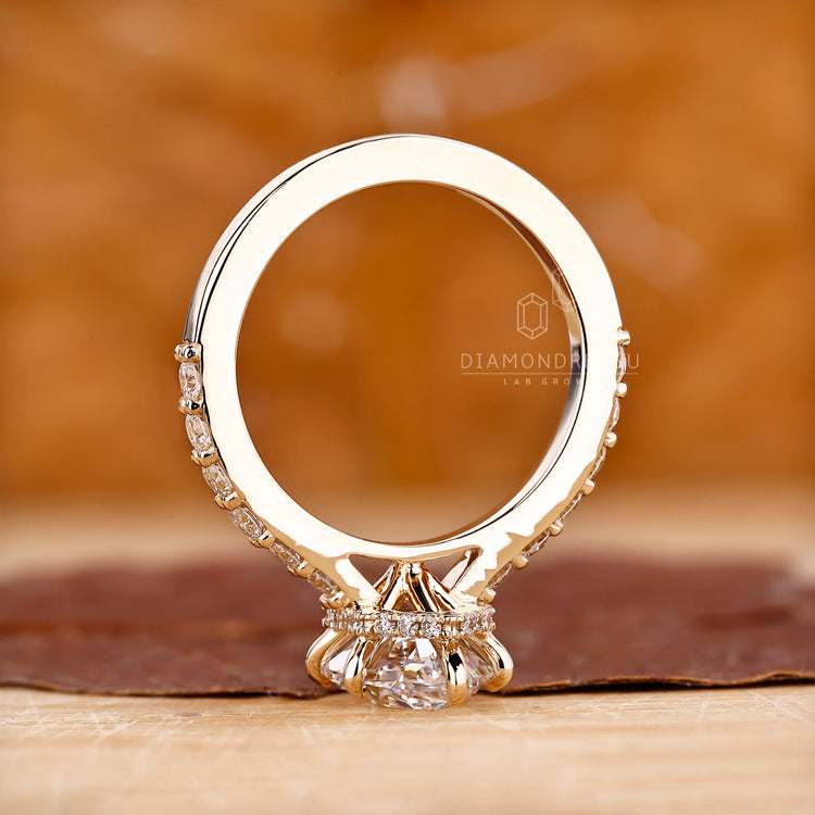 IGI certified for clear diamond quality.
