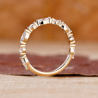 Handmade jewelry with a delicate half eternity design.
